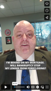Will bankruptcy stop my lender from foreclosing